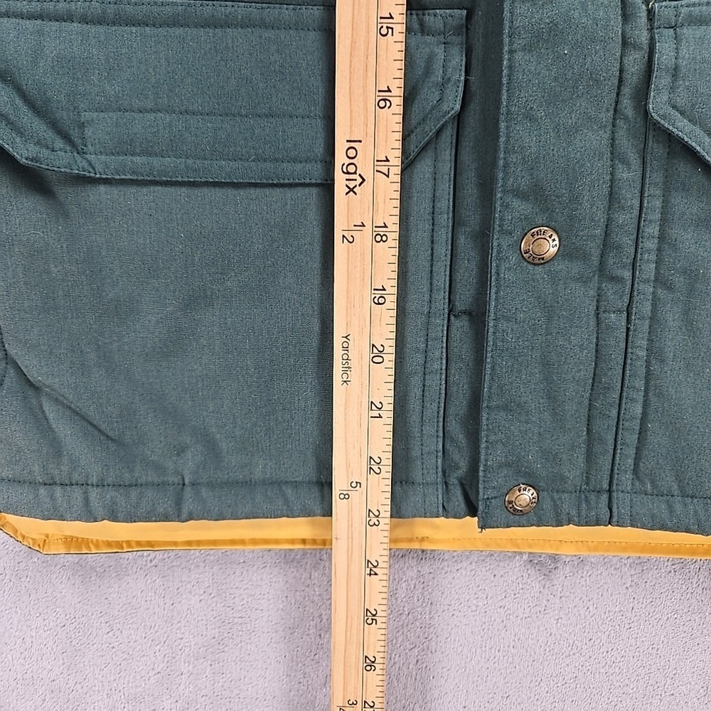 Freaks Natural Feeling Down Puffer Jacket Green Yellow Male Freaks Sz M Gorpcore View 5